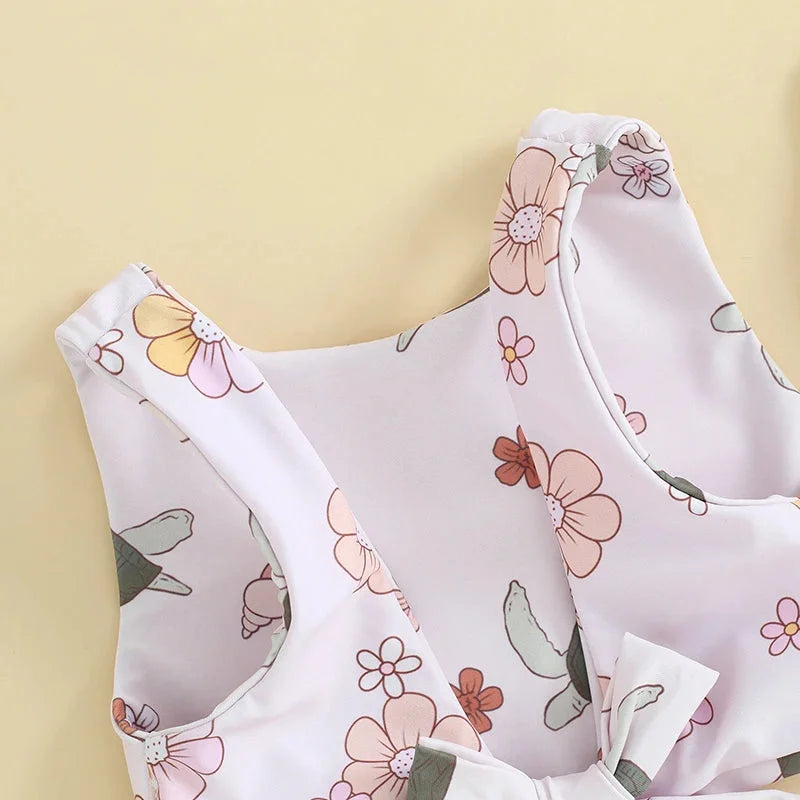 Biquini Infantil Feminino Floral Margarete Lenogue
