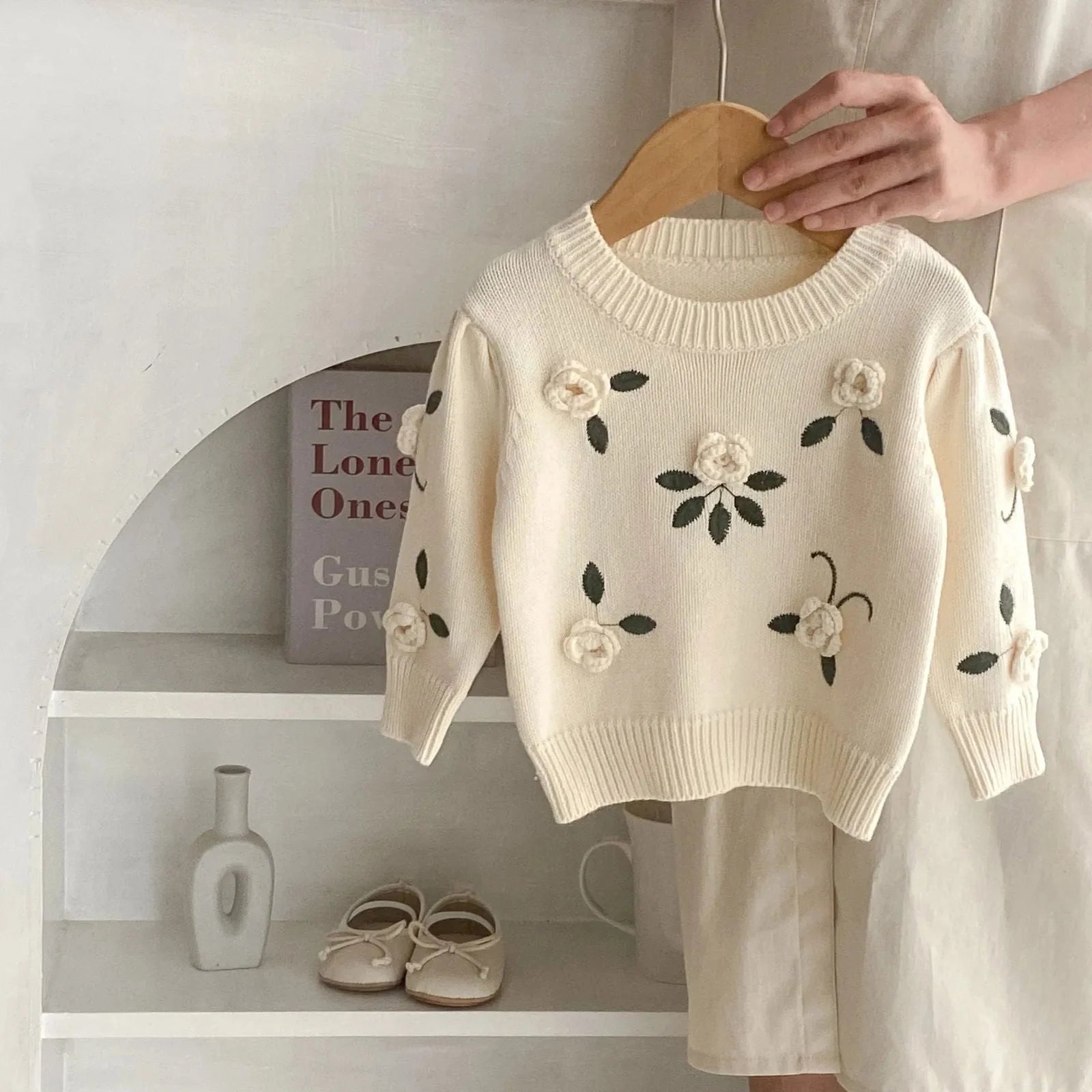 Blusa Infantil Feminina Tricot Lilly Bege Lenogue