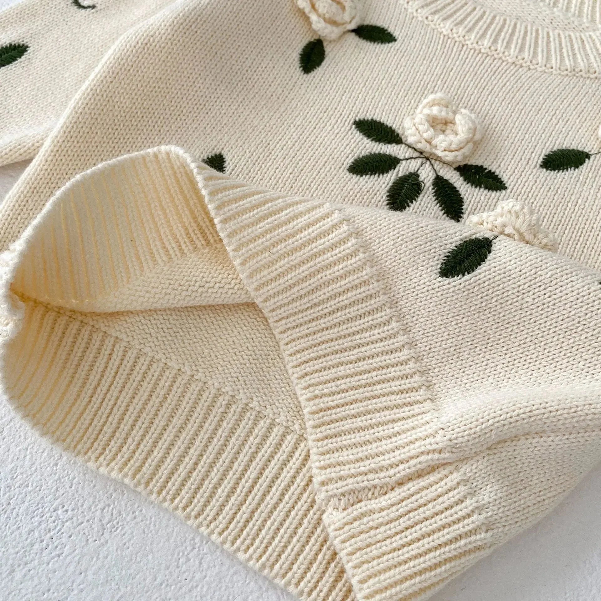 Blusa Infantil Feminina Tricot Lilly Bege Lenogue