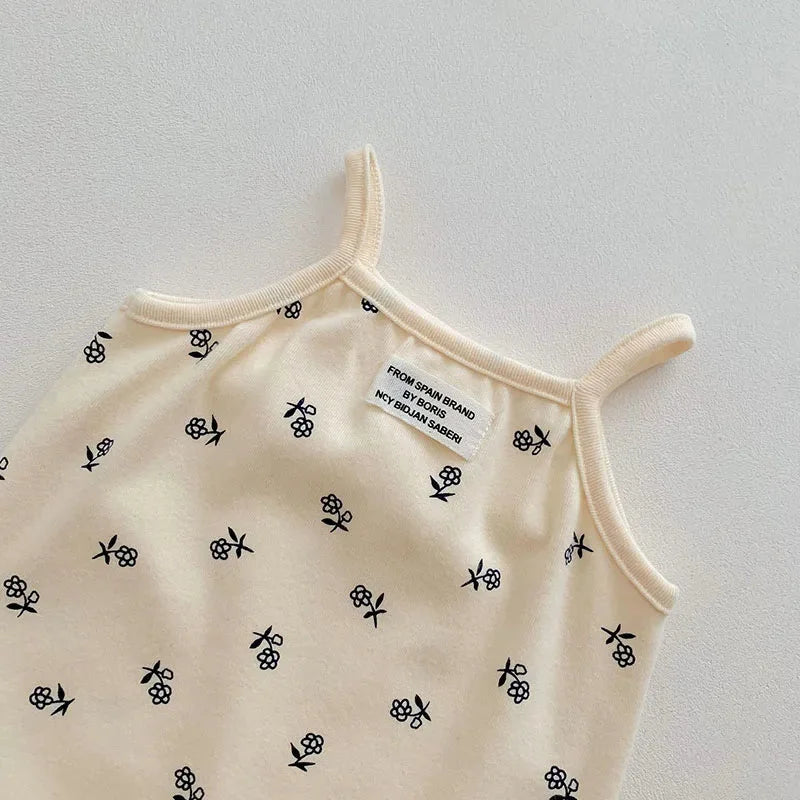 Body Infantil Algodão Minimalista sem Manga Lenogue