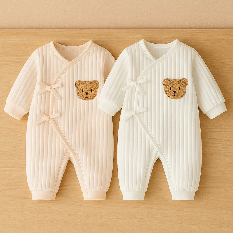 Body Infantil de Algodão Estampa de Ursinho Lenogue