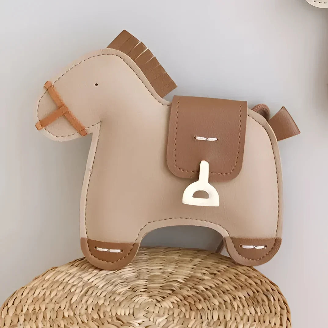 Bolsa Infantil Mini Cavalinho Marrom Lenogue
