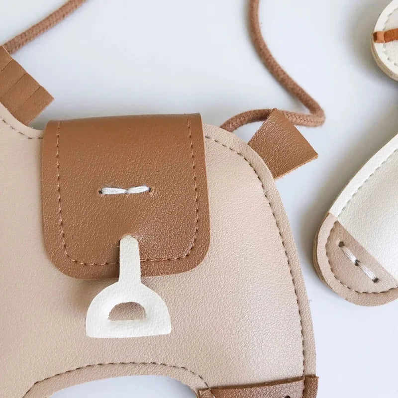 Bolsa Infantil Mini Cavalinho Marrom Lenogue