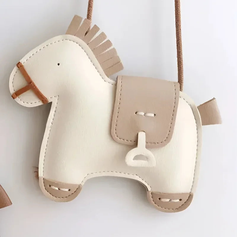 Bolsa Infantil Mini Cavalinho Marrom Lenogue Damasco