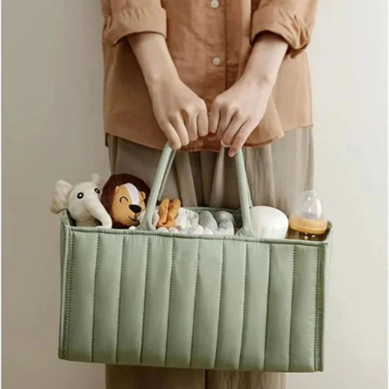 Bolsa Infantil para Fraldas Multifuncional Azul Lenogue Verde