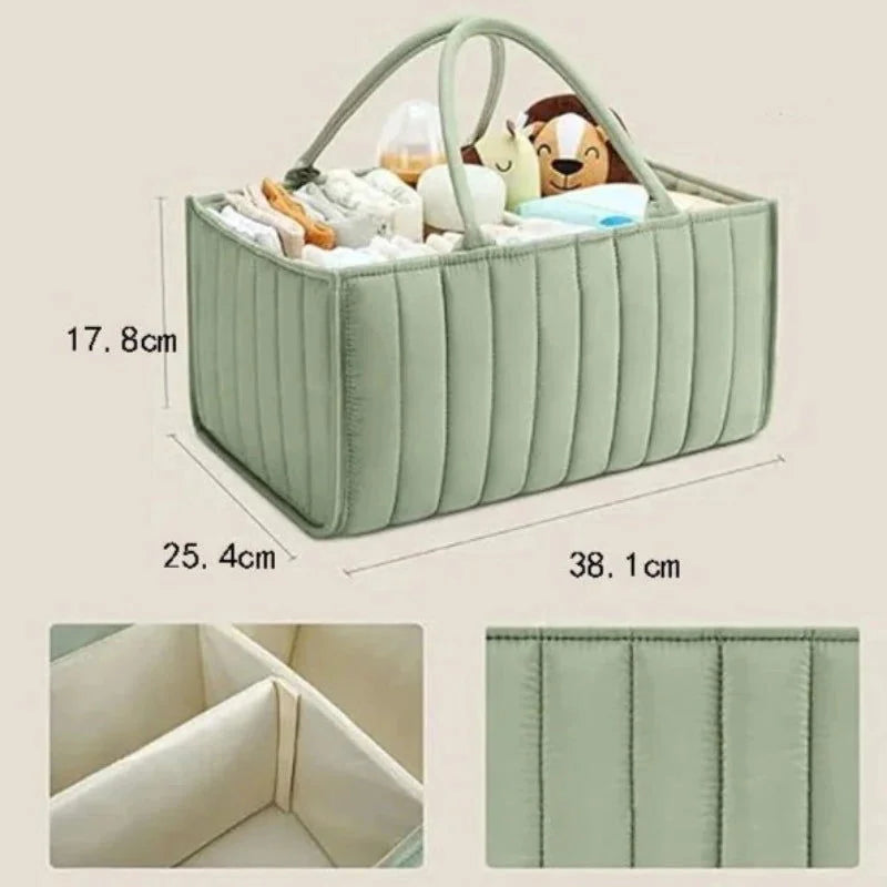 Bolsa Infantil para Fraldas Multifuncional Azul Lenogue Verde
