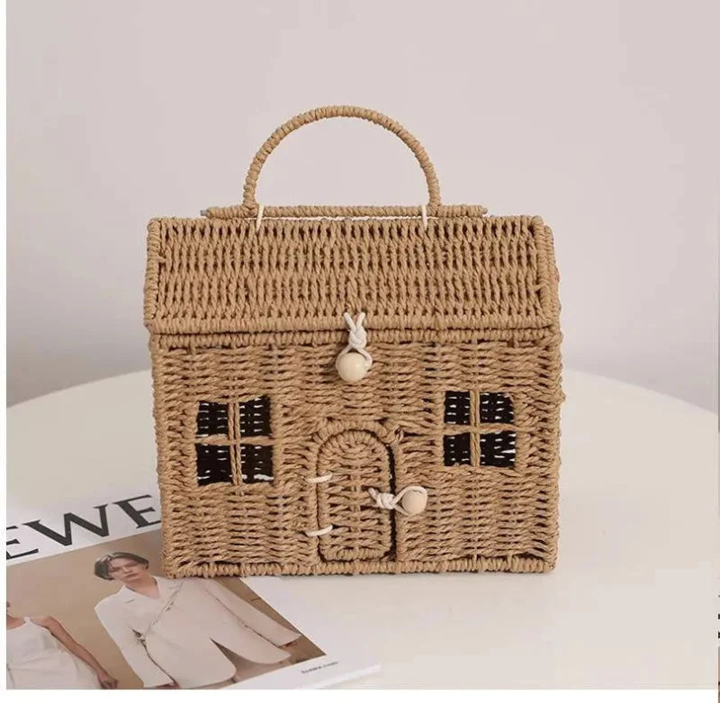 Bolsa Infantil Casita Colorida Lenogue Café