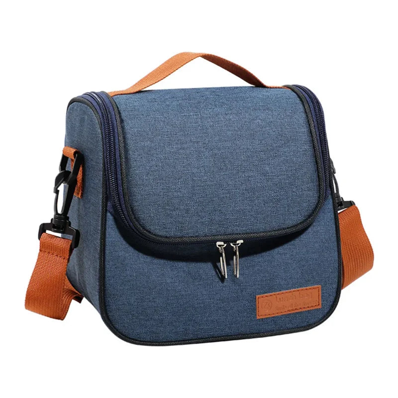 Bolsa Térmica Fashion com Alça Ajustável Lenogue Azul