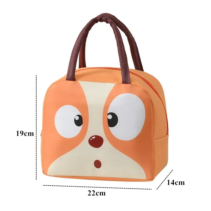 Bolsa Térmica Infantil Estampa Animais Colorida Lenogue