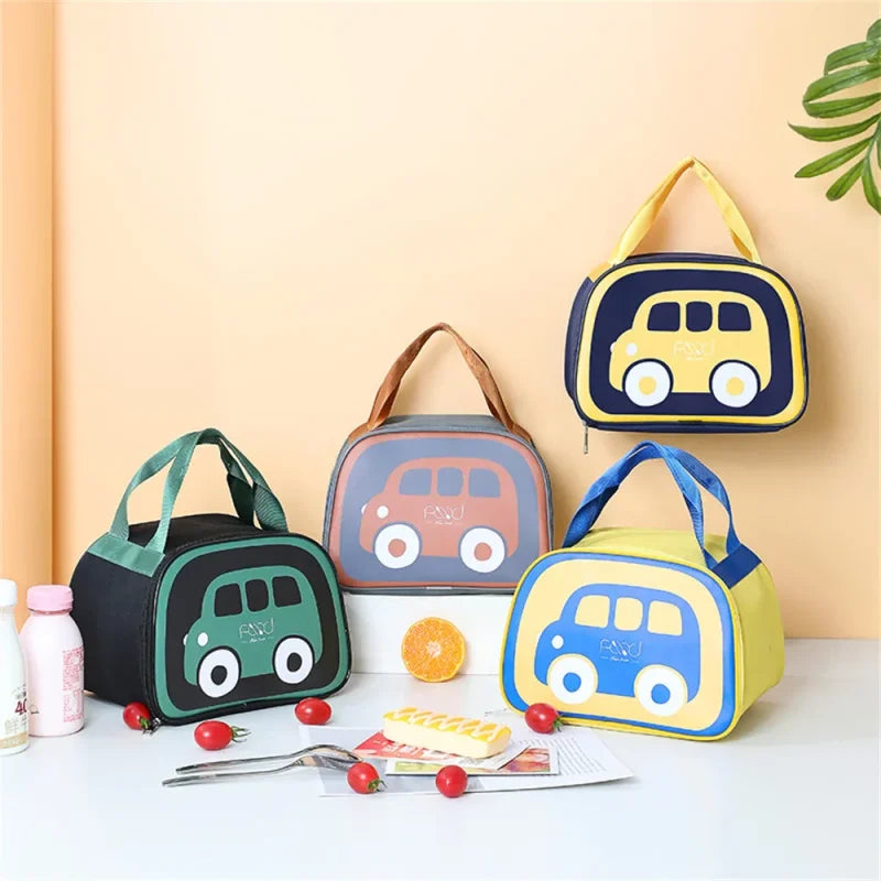 Bolsa Térmica Infantil Portátil com Estampa de Carro Lenogue