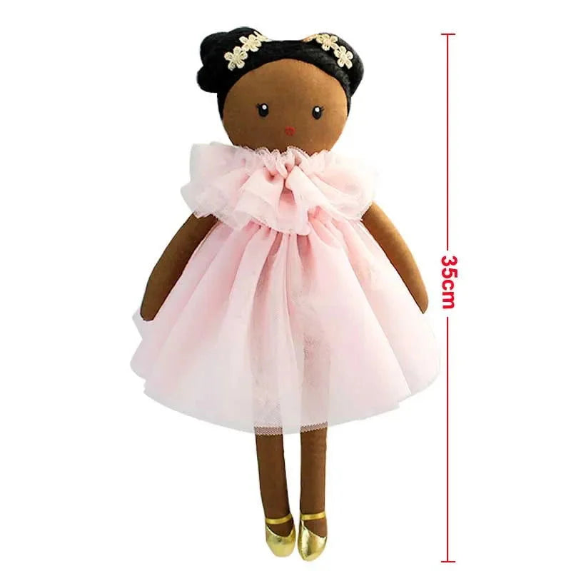Boneca Infantil de Pano Marjorie Rosa Lenogue