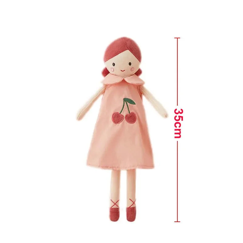 Boneca Infantil de Pano Marjorie Rosa Lenogue Cerejnha