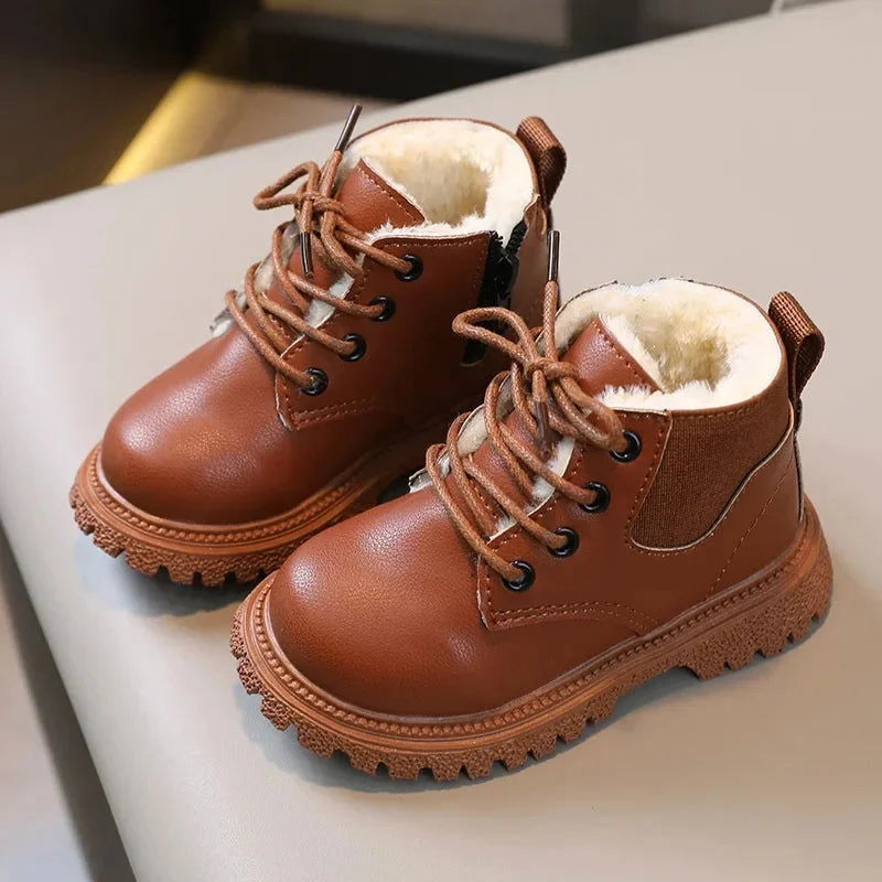 Bota Infantil Forrada com Pelúcia Marrom Lenogue Marrom / 21