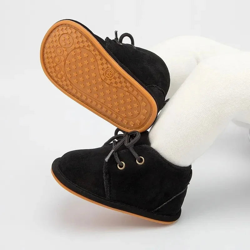 Botinha Luxuosa Baby Lenogue para Conforto e Estilo dos Pequenos Preto / 0-6 Meses