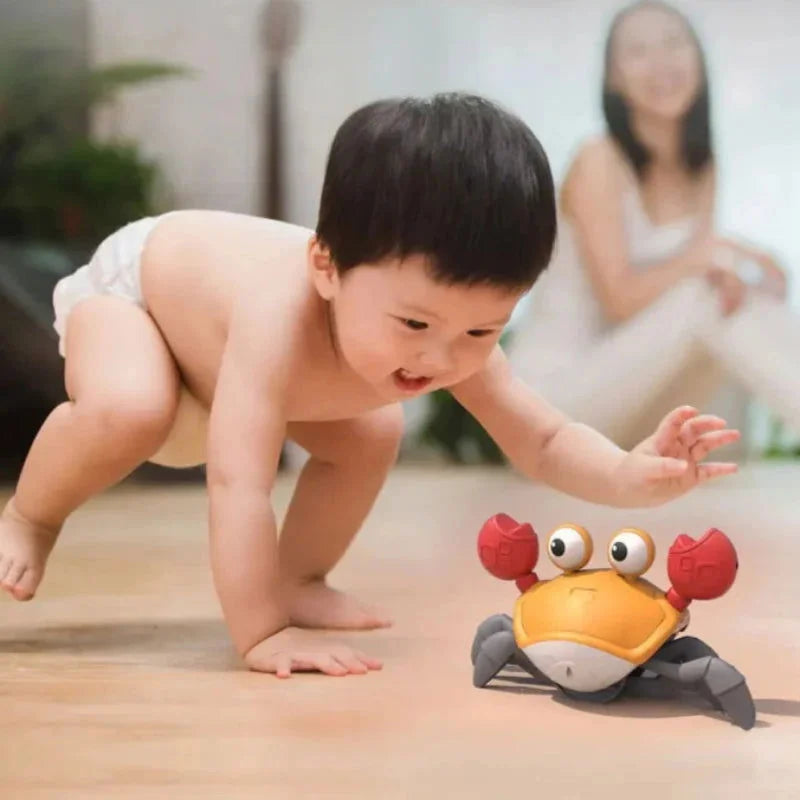 Brinquedo Infantil Caranguejo Dançante Vermelho Lenogue