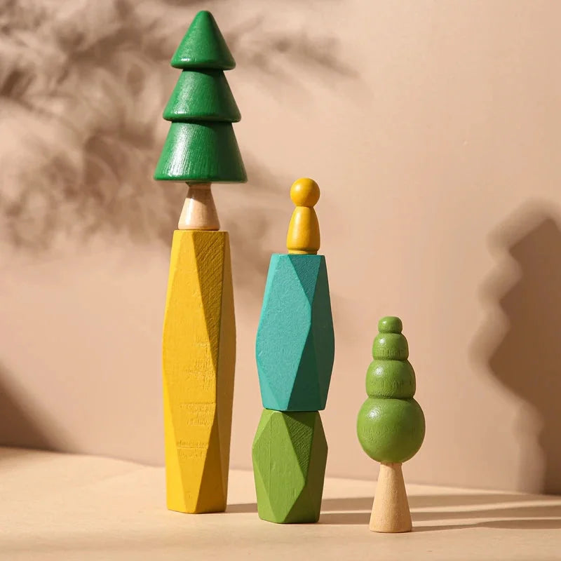 Brinquedo Infantil Floresta em Bloco Colorido Lenogue