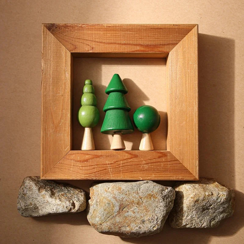 Brinquedo Infantil Floresta em Bloco Colorido Lenogue