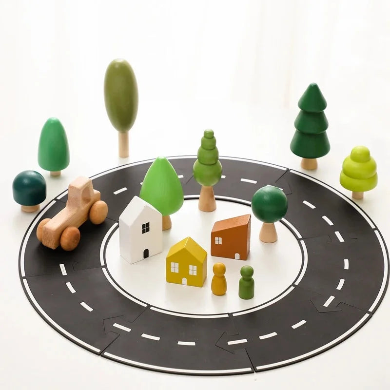 Brinquedo Infantil Floresta em Bloco Colorido Lenogue