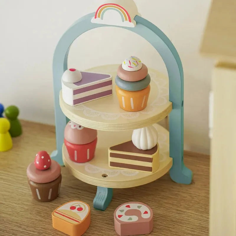 Brinquedo Infantil Madeira Patisserie Colorido Lenogue