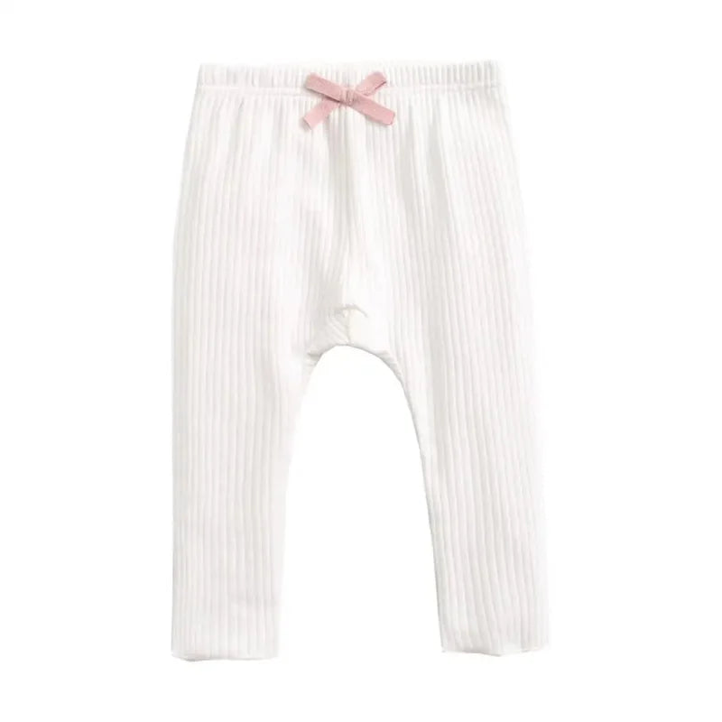 Calça Infantil Canelada Casual Cinza Lenogue Branco / 0-6 Meses