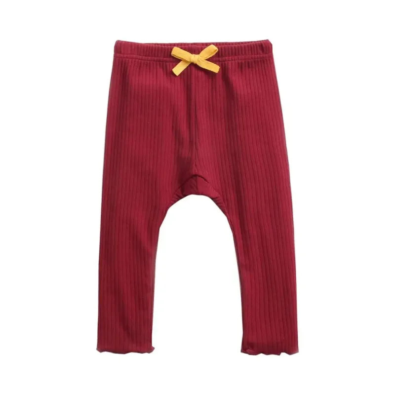 Calça Infantil Canelada Casual Cinza Lenogue Vermelho / 0-6 Meses