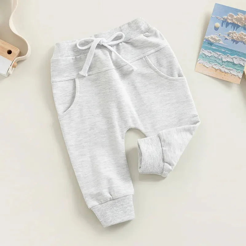 Calça Infantil Moletom com Bolso Cinza Lenogue