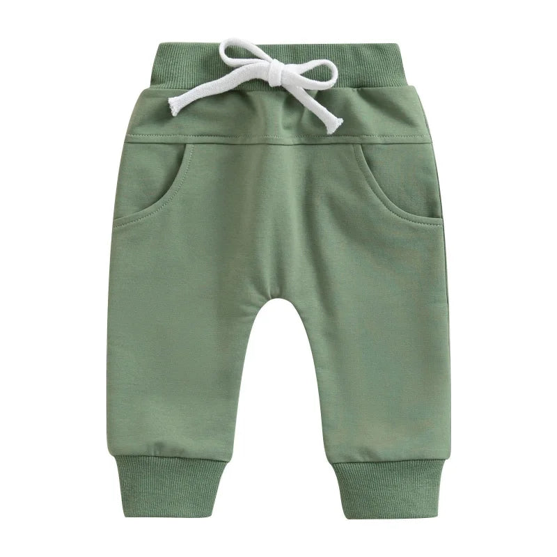 Calça Infantil Moletom com Bolso Cinza Lenogue Verde / 0-6 Meses (70cm)