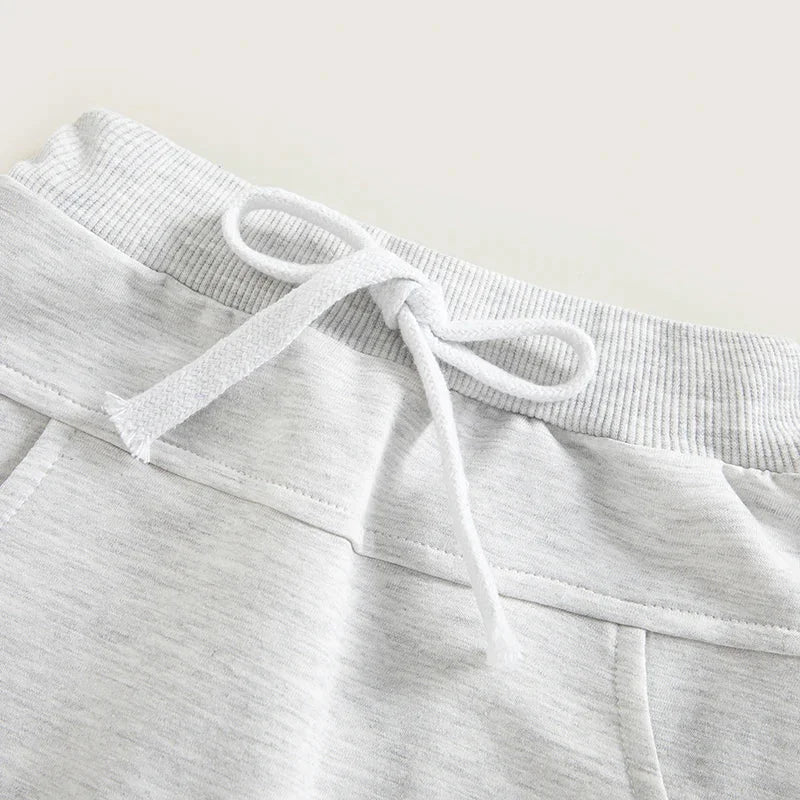 Calça Infantil Moletom com Bolso Cinza Lenogue