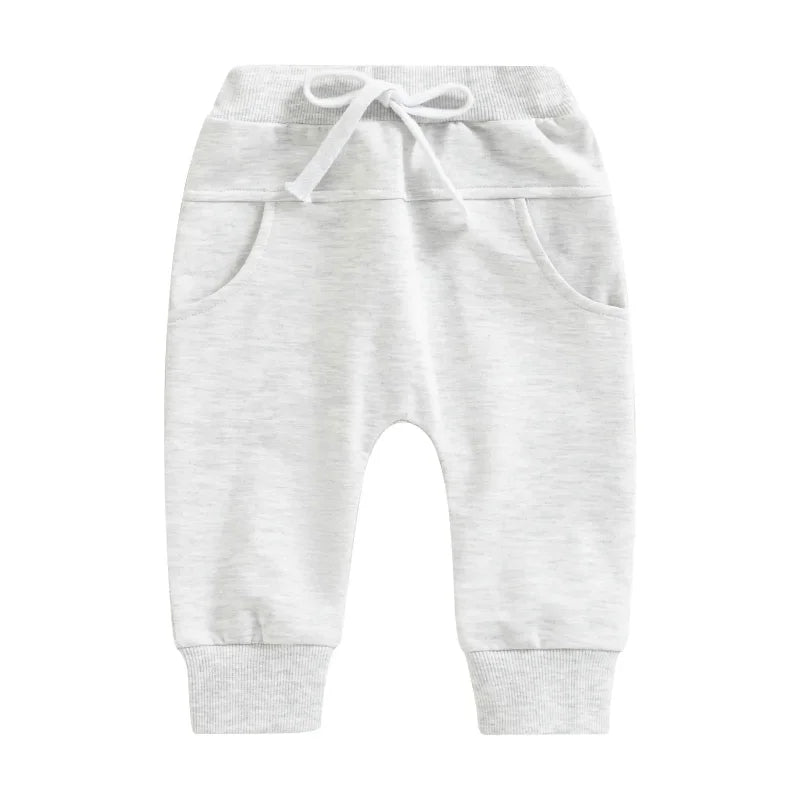 Calça Infantil Moletom com Bolso Cinza Lenogue