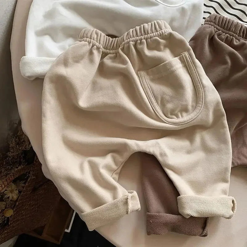 Calça Infantil Moletom Culote Cinza Lenogue Bege / 3-6 Meses