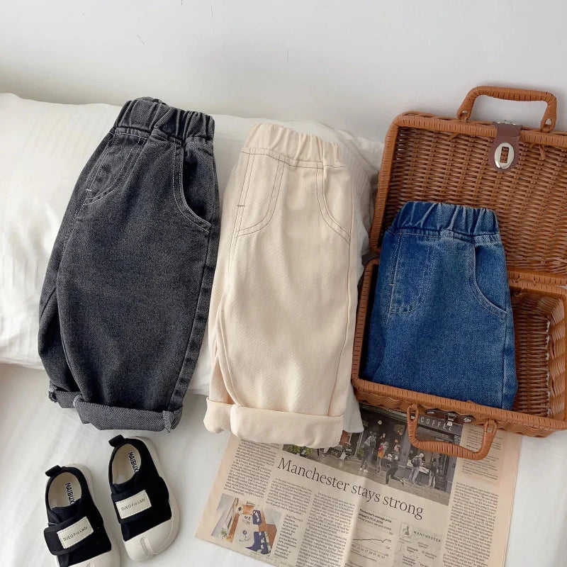 Calça Infantil Jeans Fluffy Denim Azul Lenogue