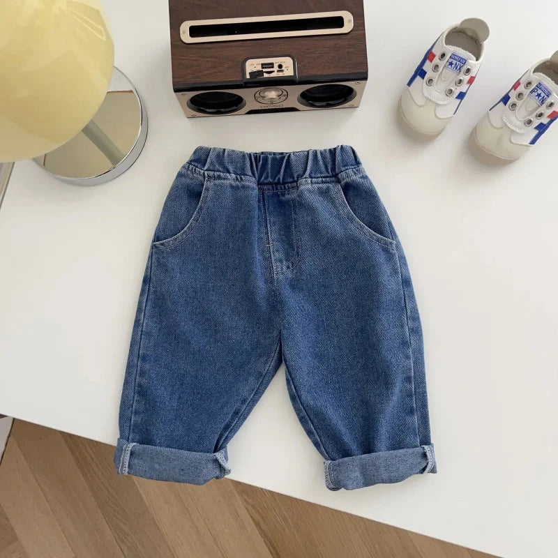 Calça Jeans Fluffy Denim Infantil Confortável para Crianças