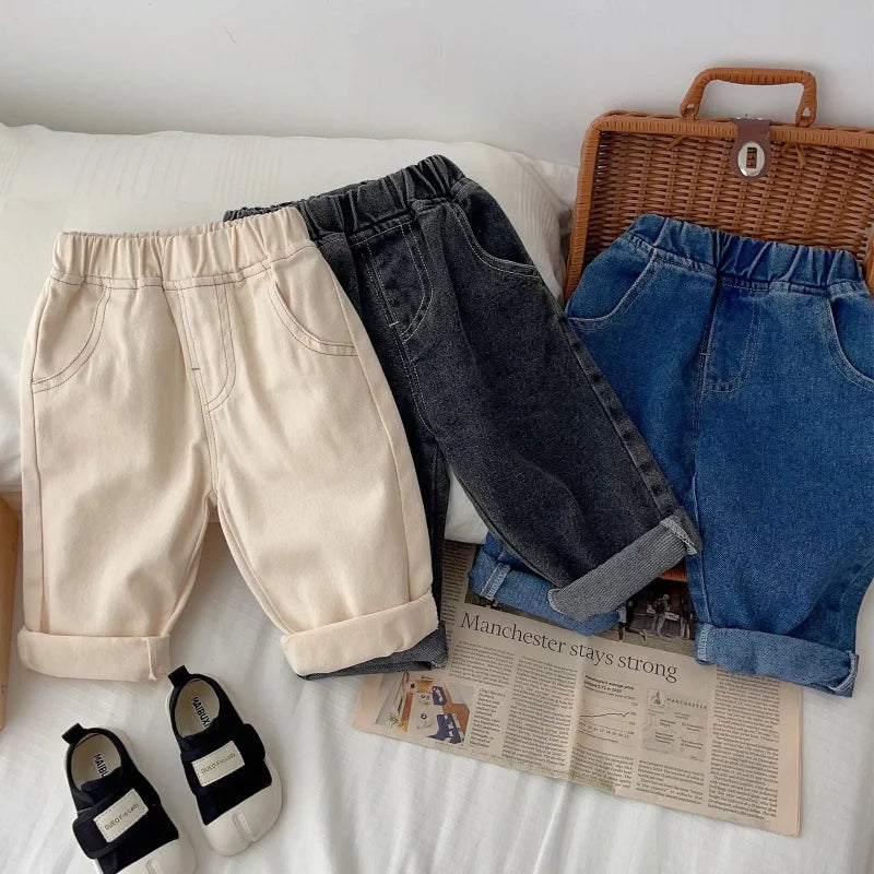 Calça Infantil Jeans Fluffy Denim Azul Lenogue