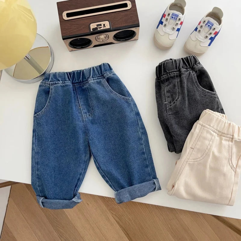 Calça Jeans Fluffy Denim Infantil Confortável para Crianças