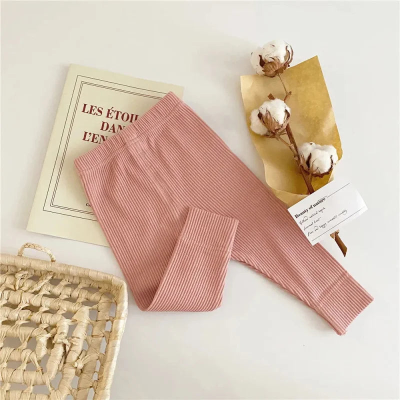 Calça Legging Infantil Algodão Preta Lenogue Rosa / 0-6 Meses