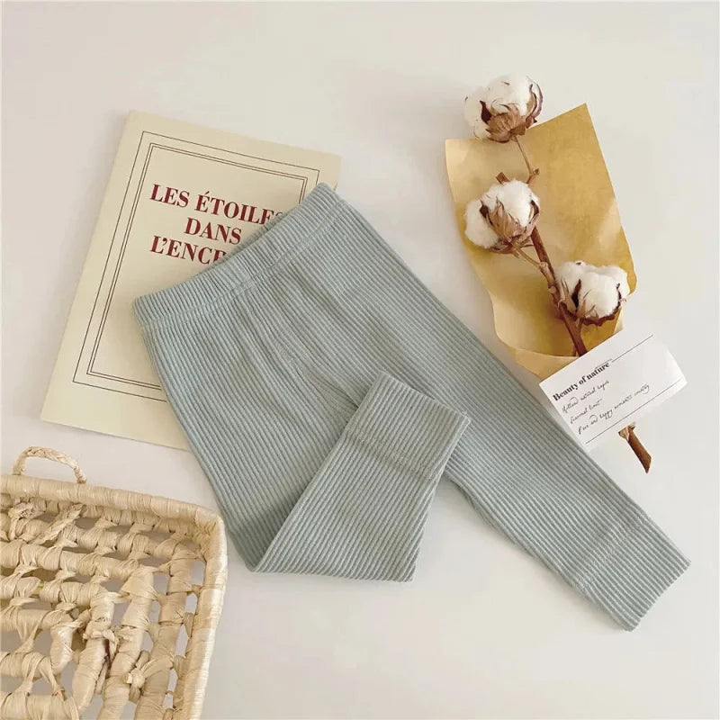 Calça Legging Infantil Algodão Preta Lenogue Azul / 0-6 Meses