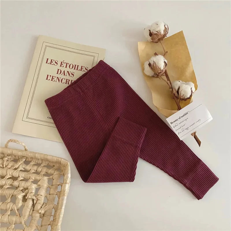 Calça Legging Infantil Algodão Preta Lenogue Vermelho / 0-6 Meses