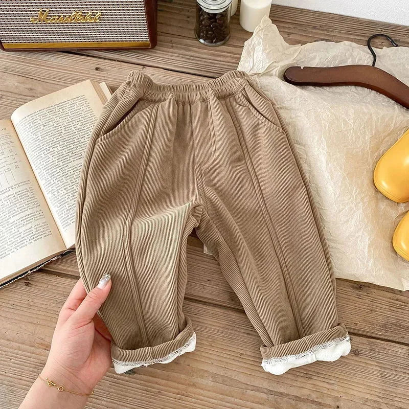 Calça Infantil Fleece Cinza Lenogue Cáqui / 12 Meses