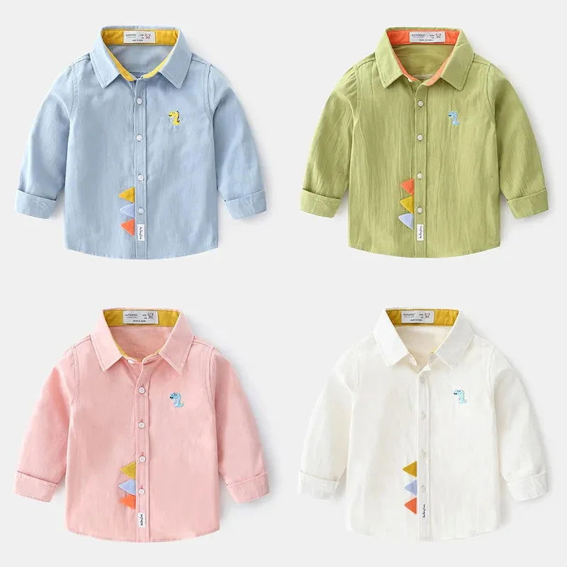 Camisa Aconchegante Roar para Meninos Verde Lenogue