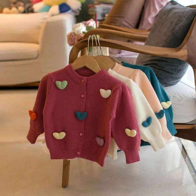 Cardigan Aconchegante Frederica Lenogue para Crianças Conforto e Estilo Vermelho / 12-18 Meses