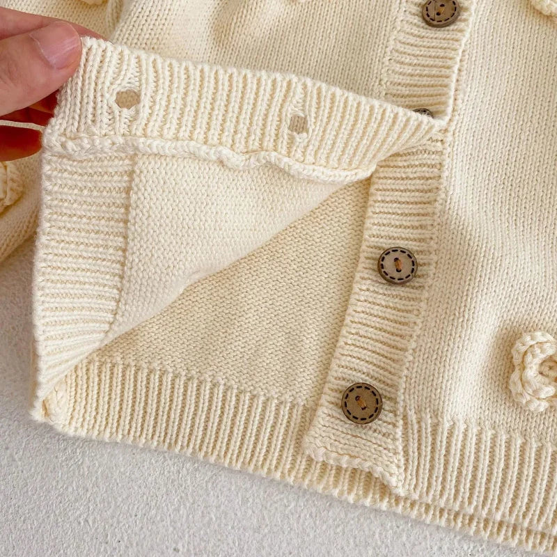 Casaco Infantil Cardigan Petúnia Lilás Lenogue