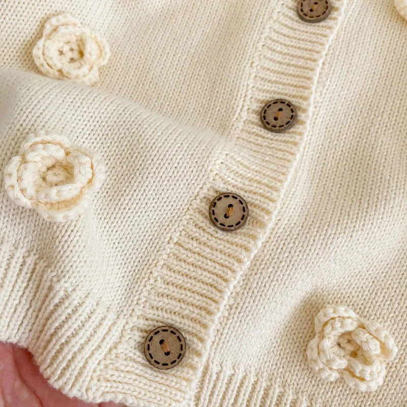 Casaco Infantil Cardigan Petúnia Lilás Lenogue