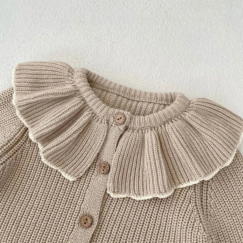 Casaco Infantil Cardigan Tricot Clea Vermelho Lenogue