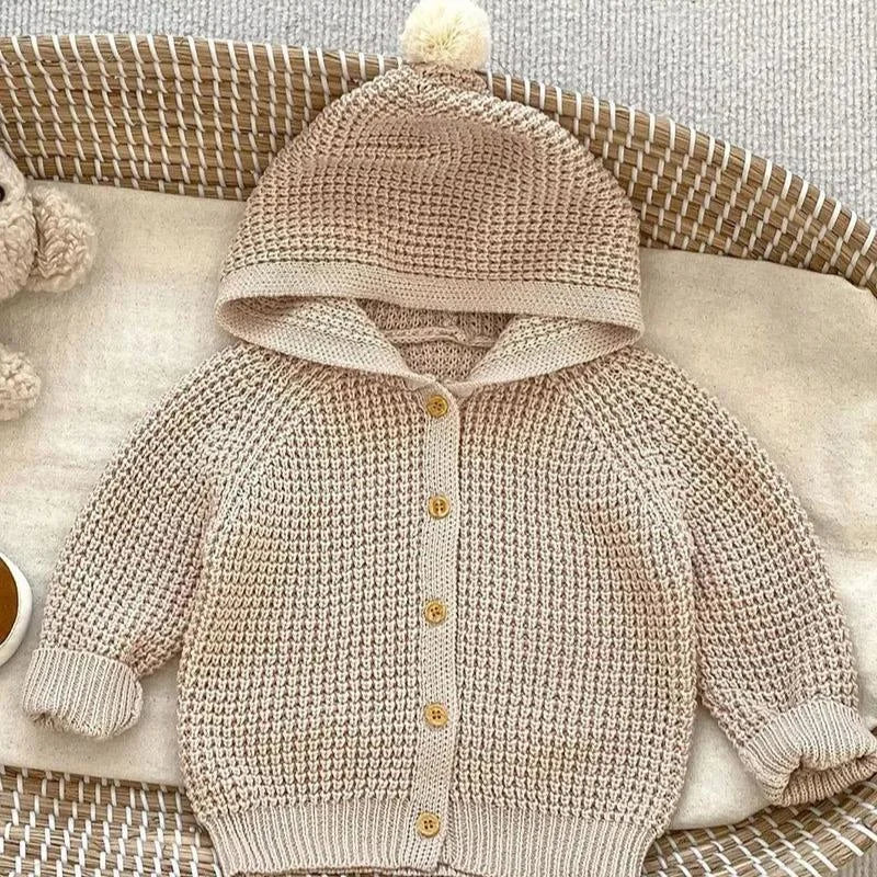 Casaco Infantil Cardigan Peanuts Marrom Lenogue