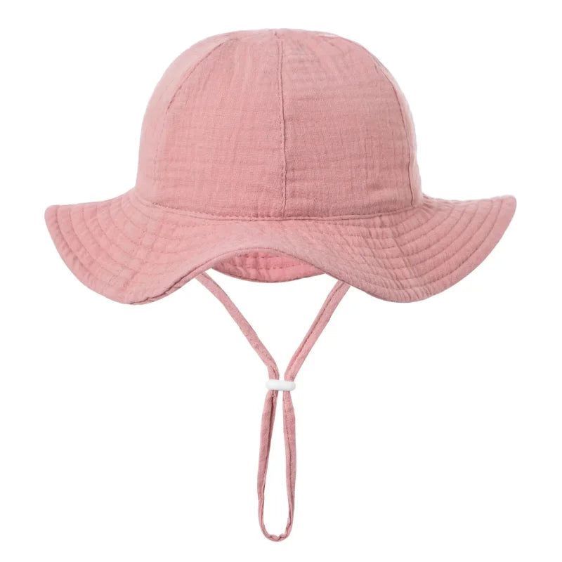 Chapéu Infantil Algodão Laços e Mini Estampas Lenogue Rosa