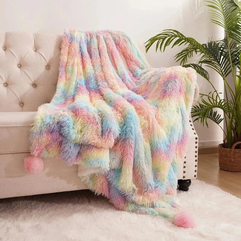 Cobertor Infantil para Quarto Arco-íris Lenogue com Cores Vibrantes