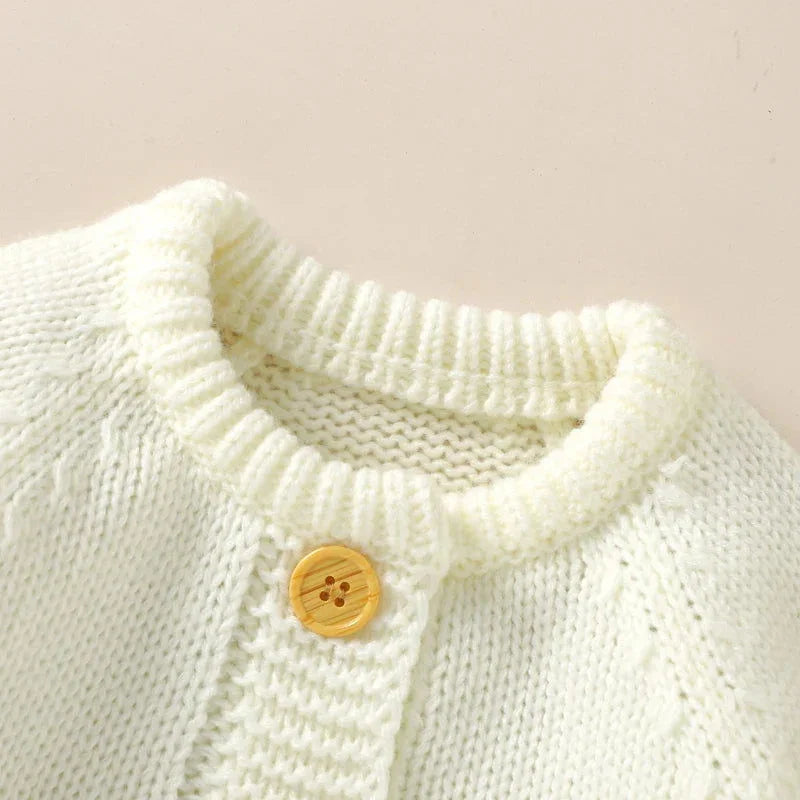 Conjunto Infantil Tricot com Acessórios Branco Lenogue