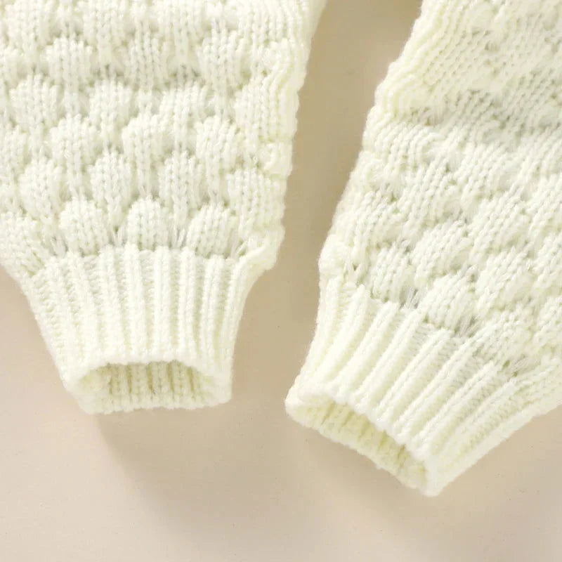 Conjunto Infantil Tricot com Acessórios Branco Lenogue