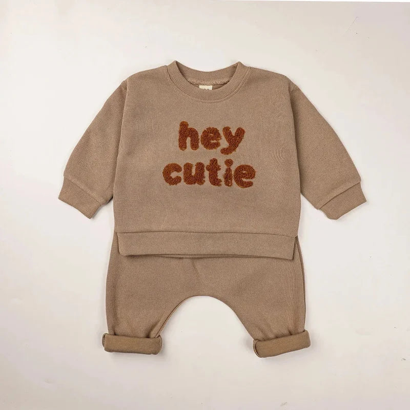 Conjunto Infantil Feminino Hey Cutie Rosa Lenogue Marrom / 3-6 Meses (66cm)