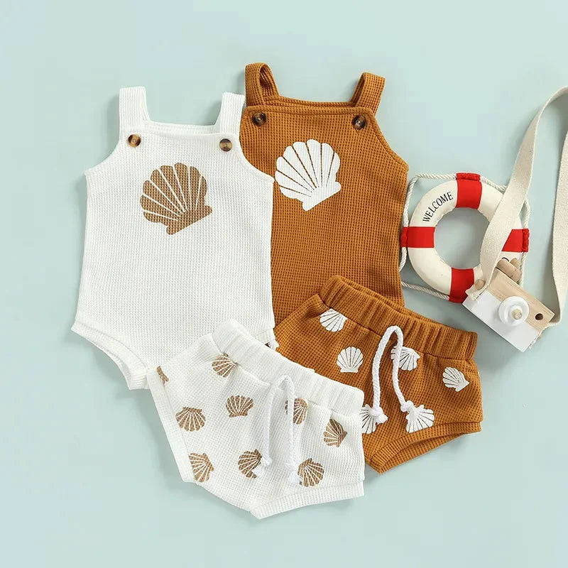 Conjunto Elegante Perla com Body sem Manga e Short Lenogue Infantil Feminino